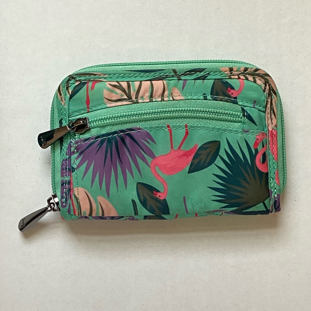 LUG Ranger 2 Crossbody Bag With Matching Wallet In Flamingo Mint Pattern - Picture 12 of 16